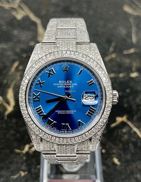 rolex iced out price|iced out rolex for sale.